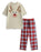 Reindeer Unisex Beige Short Sleeve Long Leg Pyjama Set