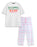 Santa Baby Unisex White Short Sleeve Long Leg Pyjama Set
