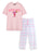 Santa-Rita Unisex Pink Short Sleeve Long Leg Pyjama Set