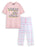 Yule Go Girl Unisex Pink Short Sleeve Long Leg Pyjama Set