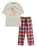 Claus Bakery Unisex Beige Short Sleeve Long Leg Pyjama Set