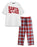 Santa Claus Unisex White Short Sleeve Long Leg Pyjama Set