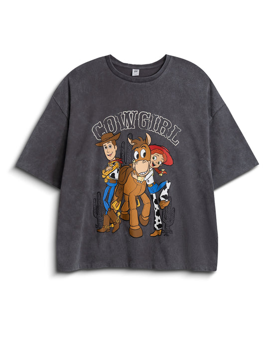 Disney Toy Story Jessie Womens Grey Short Sleeve Short Leg Pyjama Set