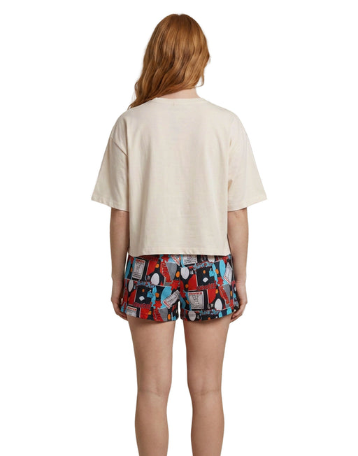 Wallace And Gromit Feathers Womens White Short Sleeve Short Leg Pyjama Set