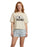 Peanuts Snoopy Lazy Days Womens Beige Short Sleeve Short Leg Pyjama Set