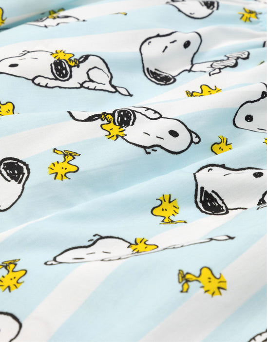 Peanuts Snoopy Lazy Days Womens Beige Short Sleeve Short Leg Pyjama Set