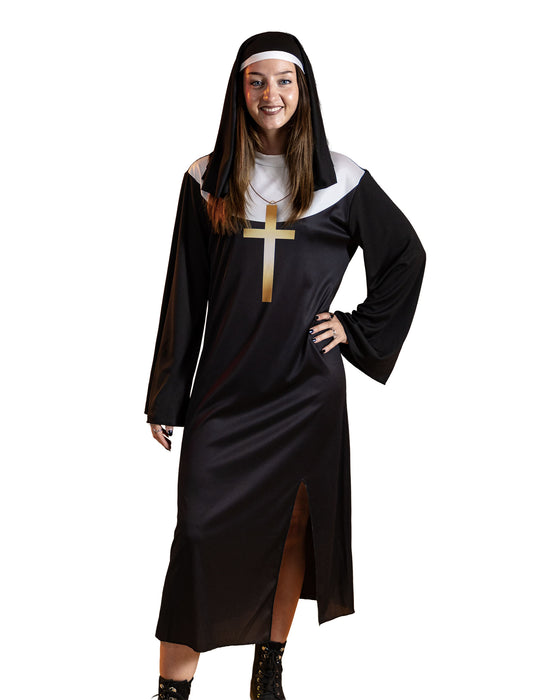 Show Me The Merch Nun Unisex Black 2 Piece Costume