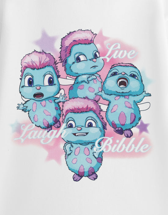 Barbie Bibble Pose Womens White Short Sleeved T-Shirt