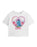 Barbie Bibble Heart Womens White Cropped Short Sleeved T-Shirt