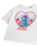 Barbie Bibble Heart Womens White Cropped Short Sleeved T-Shirt