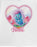 Barbie Bibble Heart Womens White Cropped Short Sleeved T-Shirt