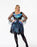Blues Group Spider Womens Black 2 Piece Costume