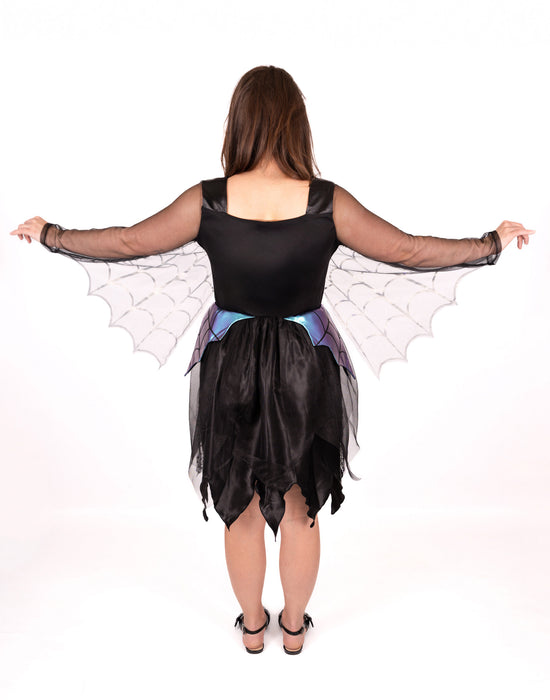 Blues Group Spider Womens Black 2 Piece Costume