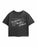 Brighter Days Ahead Womens Black Cropped Short Sleeved T-Shirt