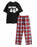 Show Me The Merch Hey Boo Unisex Black Short Sleeve Long Leg Pyjama Set