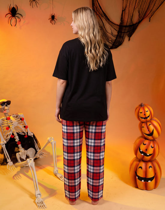 Show Me The Merch This Is My Halloween Costume Unisex Black Short Sleeve Long Leg Pyjama Set