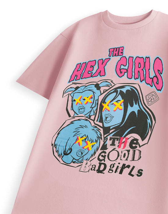 Scooby Doo The Hex Girls Womens Pink Short Sleeved T-Shirt