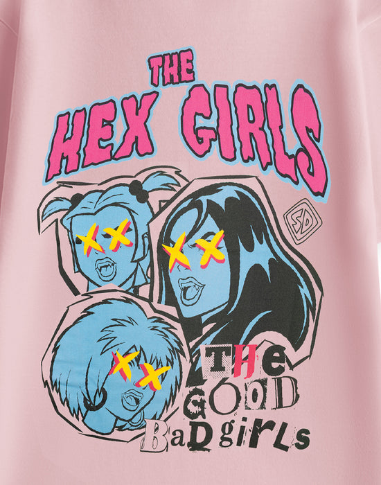 Scooby Doo The Hex Girls Womens Pink Short Sleeved T-Shirt
