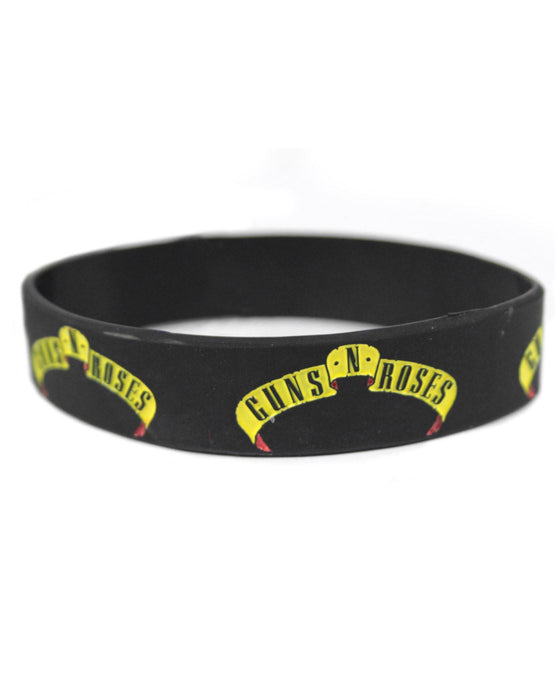 Guns N Roses Unisex Black Wristband