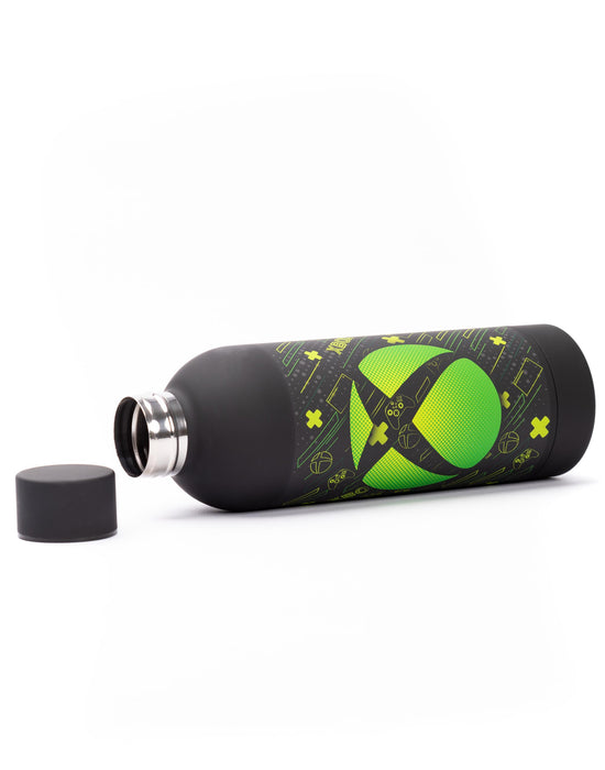 Xbox Logo Mens Black Stainless Steel Bottle