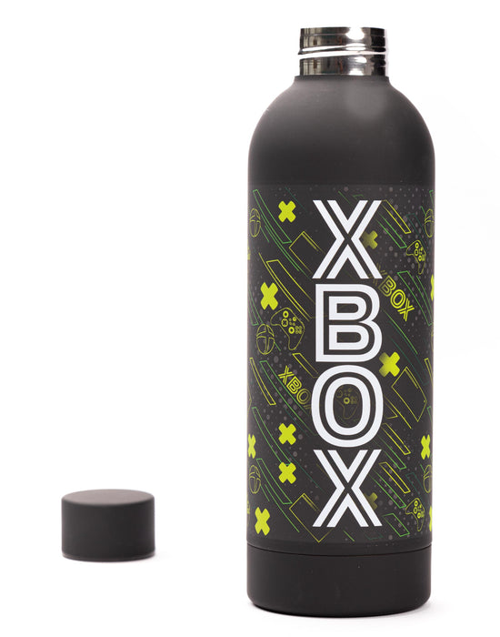 Xbox Logo Mens Black Stainless Steel Bottle