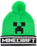 Minecraft Creeper Boys Black Beanie Hat