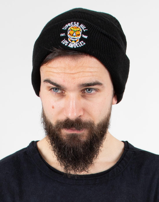 Cypress Hill Logo Mens Black Beanie Hat