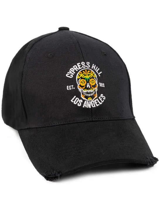 Cypress Hill Band Logo Unisex Black Adjustable Curved Peak Cap