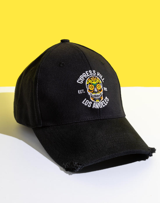 Cypress Hill Band Logo Unisex Black Adjustable Curved Peak Cap