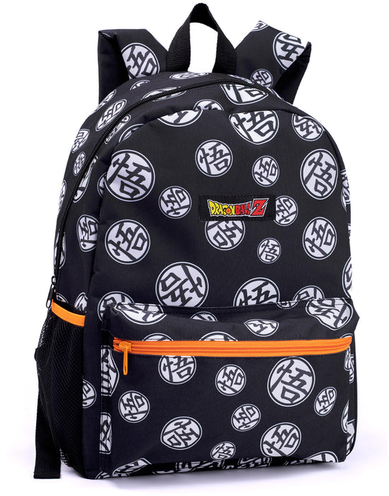 Dragon Ball Z Goku Boys Black 4 Piece Backpack Set