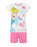Disney Girls White Short Sleeve Short Leg Pyjama Set