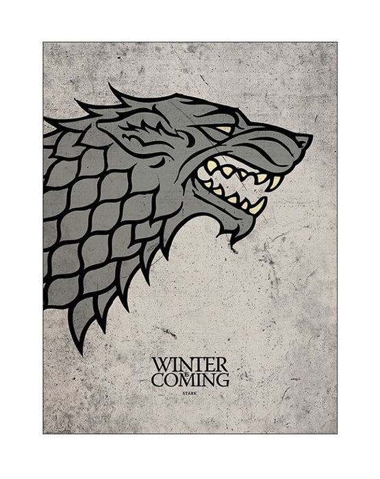 Game of Thrones Unisex Grey Poster
