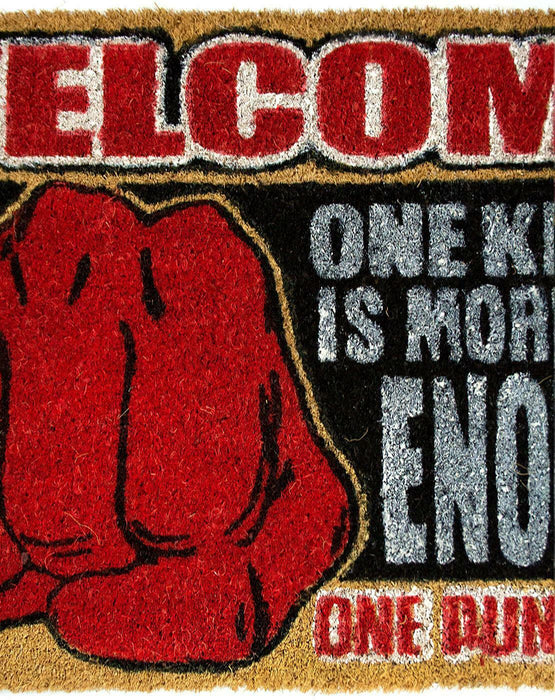 One Punch Man Unisex Red Coir Door Mat