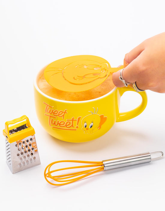 Looney Tunes Tweety Pie Womens Yellow Large Coffee Mug