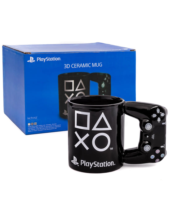 PlayStation Game Controller Unisex Black 3D Handle Mug