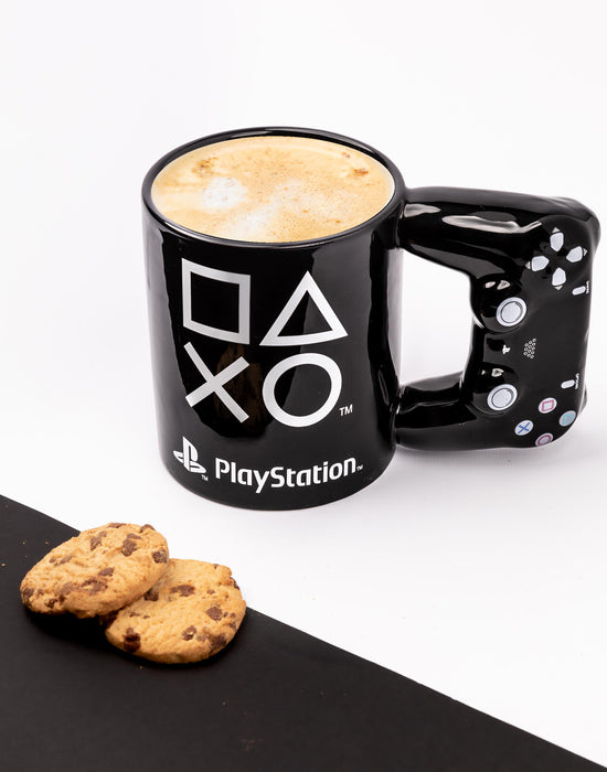 PlayStation Game Controller Unisex Black 3D Handle Mug