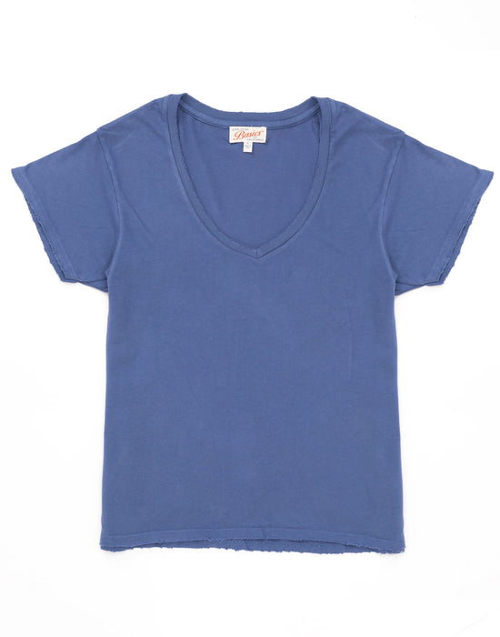 Junk Food Clothing Womens Blue Short Sleeved T-Shirt