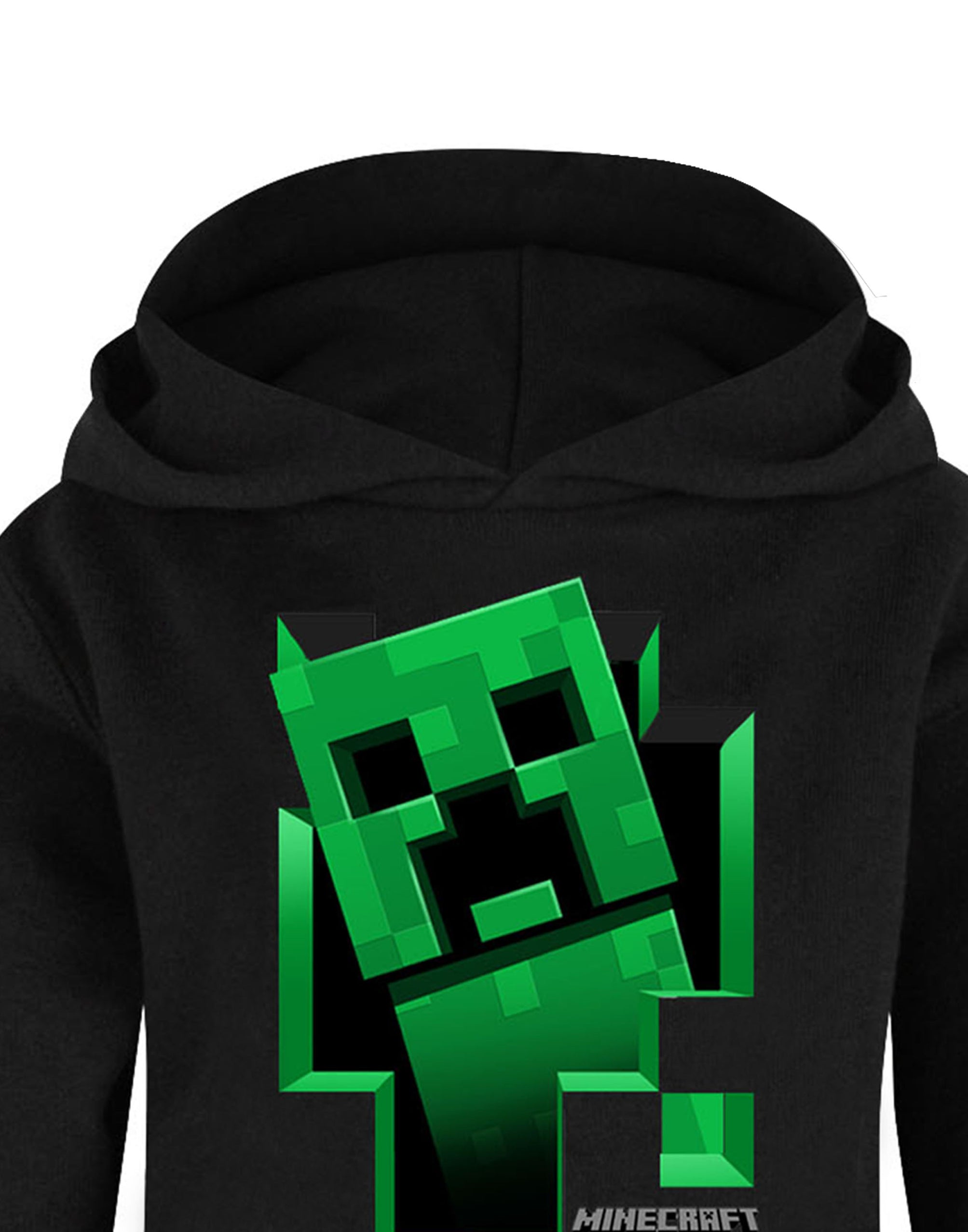 Minecraft Creeper Boys Black Hoodie — Vanilla Underground — free download