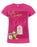 Disney Beauty and the Beast Girls Pink Short Sleeved T-Shirt
