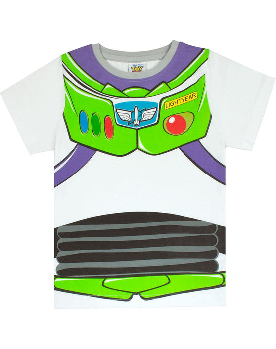 Disney Buzz Lightyear Boys Green Short Sleeve Short Leg Pyjama Set