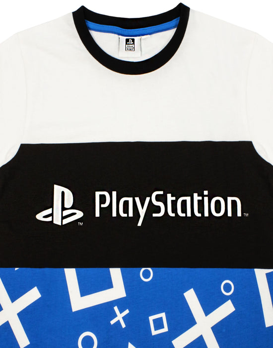 PlayStation Logo Controller Symbols Print Boys Black Short Sleeve Short Leg Pyjama Set