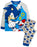 Sonic the Hedgehog 3D Applique Unisex Kids Blue Long Sleeve Long Leg Pyjama Set