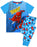 Marvel Spider-Man Unisex Kids Blue Short Sleeve Long Leg Pyjama Set