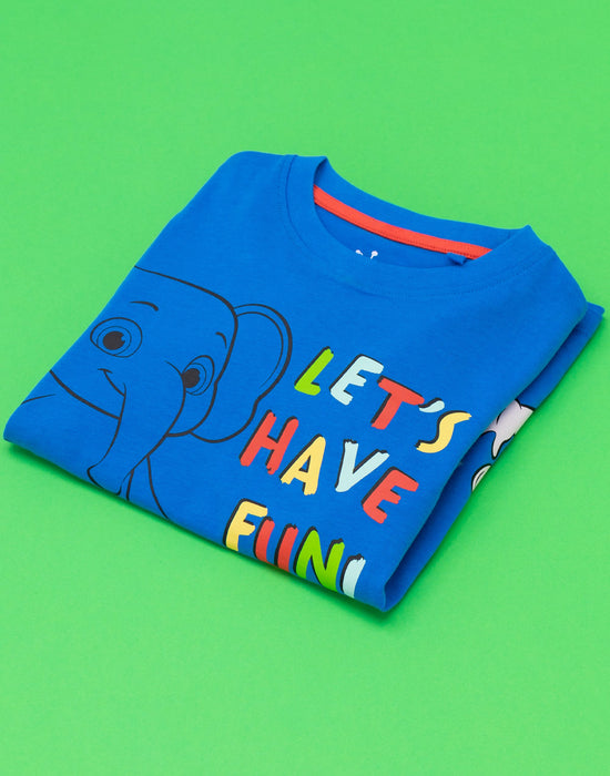 Cocomelon Unisex Kids Blue Short Sleeved T-Shirt