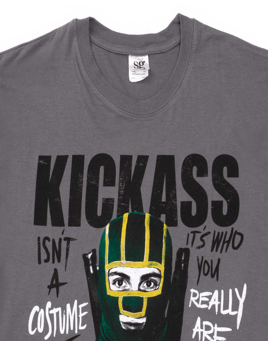 Kick-Ass Mens Grey Short Sleeved T-Shirt