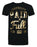 Junk Food Clothing Paid In Full Text Mens Black Short Sleeved T-Shirt
