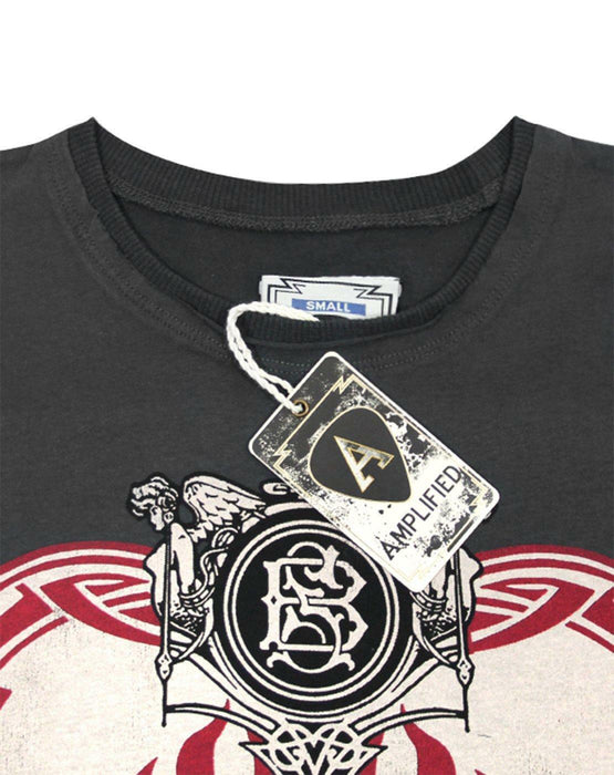 Amplified Clothing INNER CITY Mens Grey Short Sleeved T-Shirt