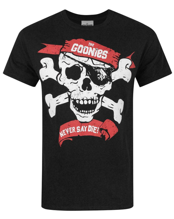 Goonies Mens Black Short Sleeved T-Shirt