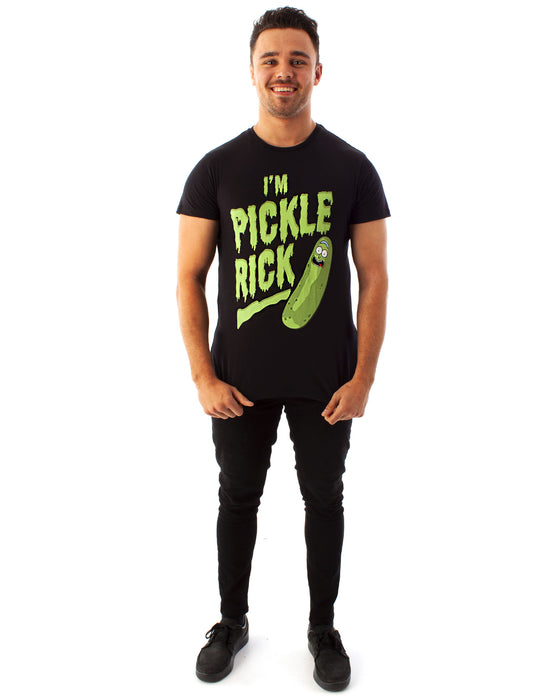 Rick And Morty Pickle Rick Mens Black Short Sleeved T-Shirt