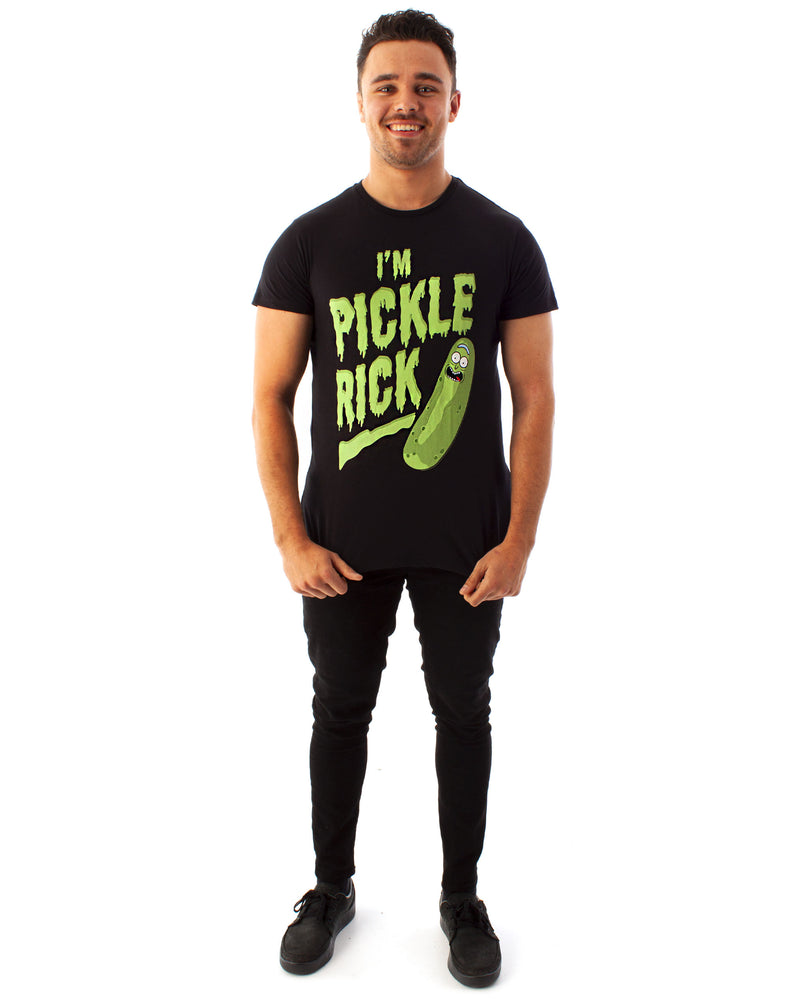Rick And Morty Pickle Rick Mens Black Short Sleeved T-Shirt